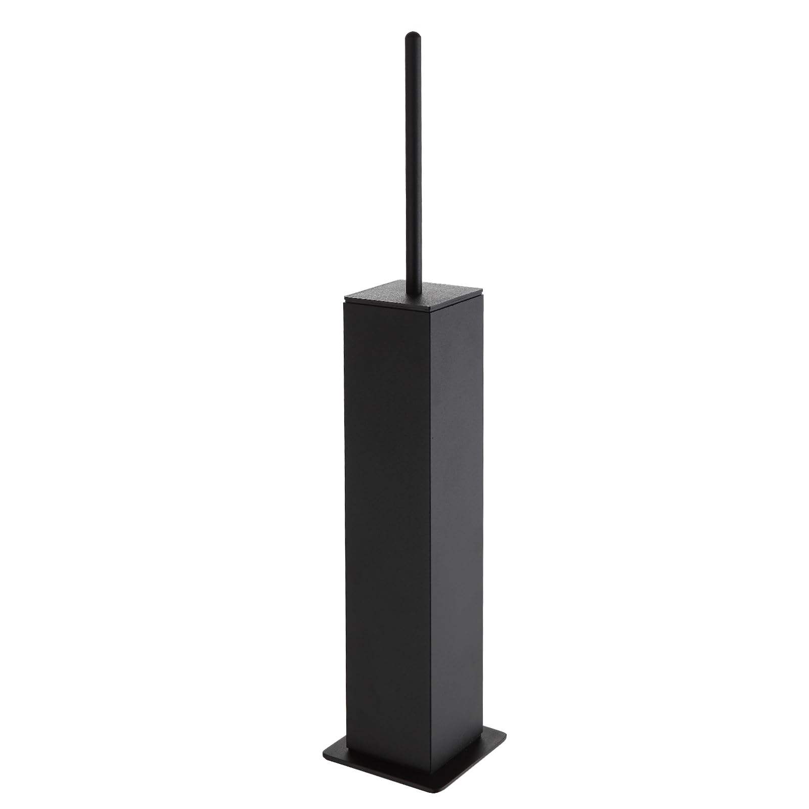 Toilet Brush with Holder Set Matte Black Aluminium Standing for Bathroom Toilet Bowl Cleaner Brush and Holder Set