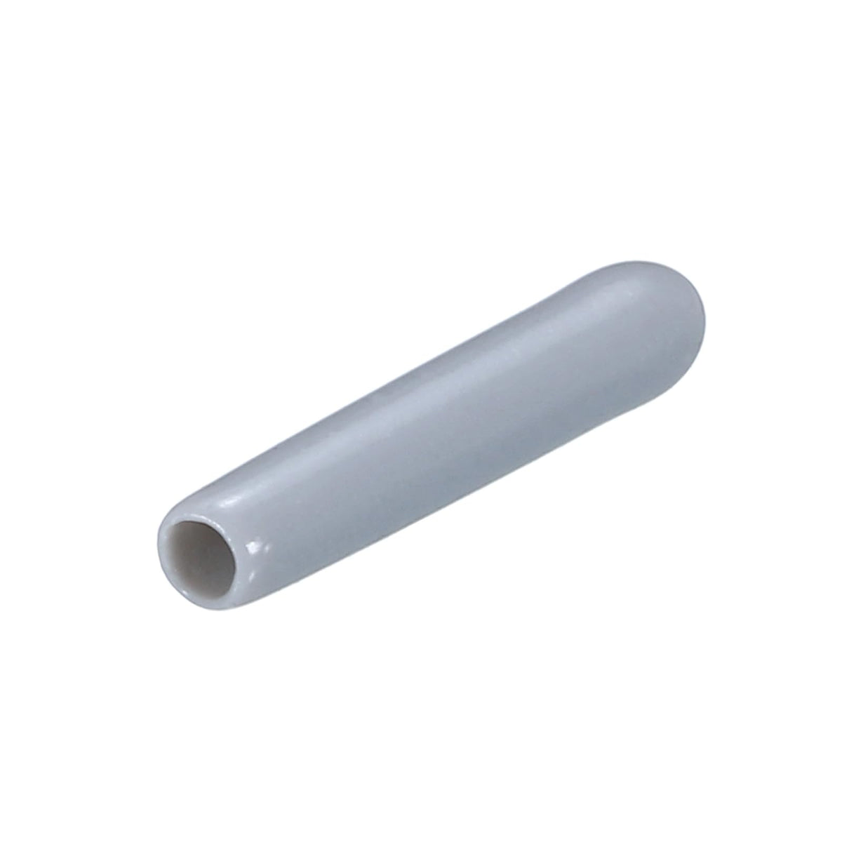 20pcs Rubber End Caps 2mm ID Vinyl PVC Round Tube Bolt Cap Cover Screw Thread Protectors Grey