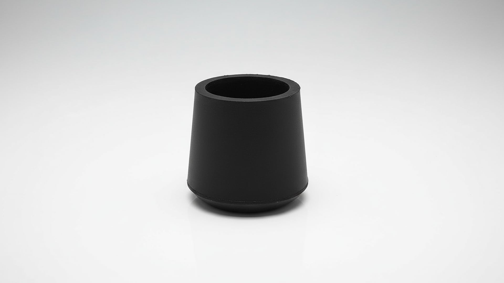 Furniture Chair Leg Caps Round Black 25mm 1" 4PCS (4 Count)