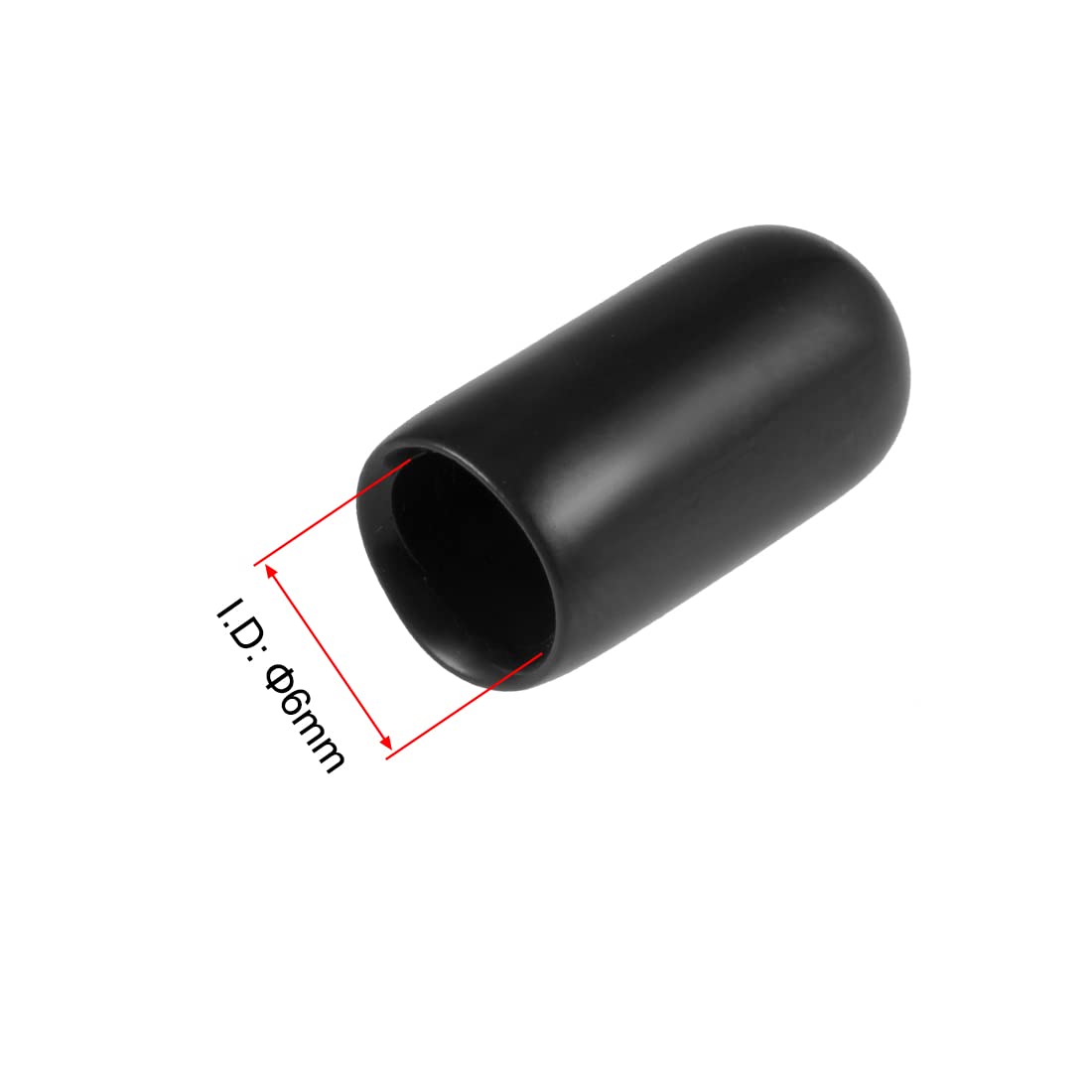 20pcs Rubber End Caps 1 (20 Count)