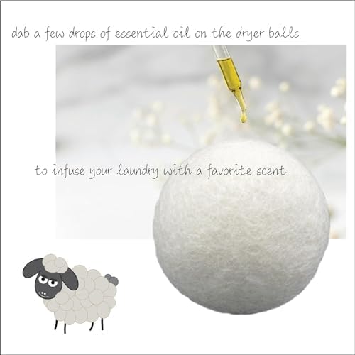 XL Wool Dryer Balls + Felt Storage Bin (3 Count)