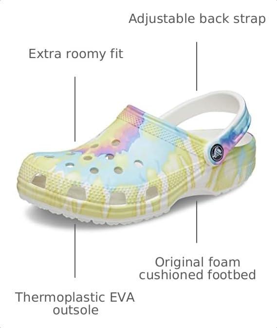 Unisex Adult Classic Tie Dye Clogs