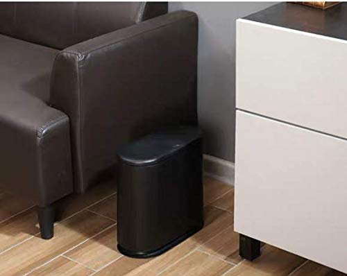 Plastic Trash Can with Press Top Lid