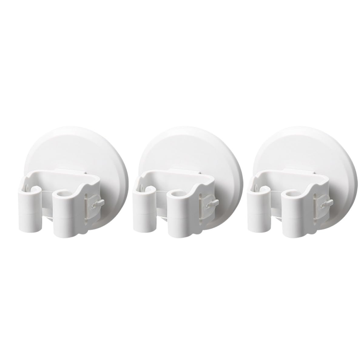 3pcs Suction Cup Mop Clamp and Broom Holder Set
