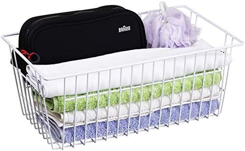 Freezer Baskets Wire Farmhouse Large Organizer Storage Bins Rack for Storage (2 Count)