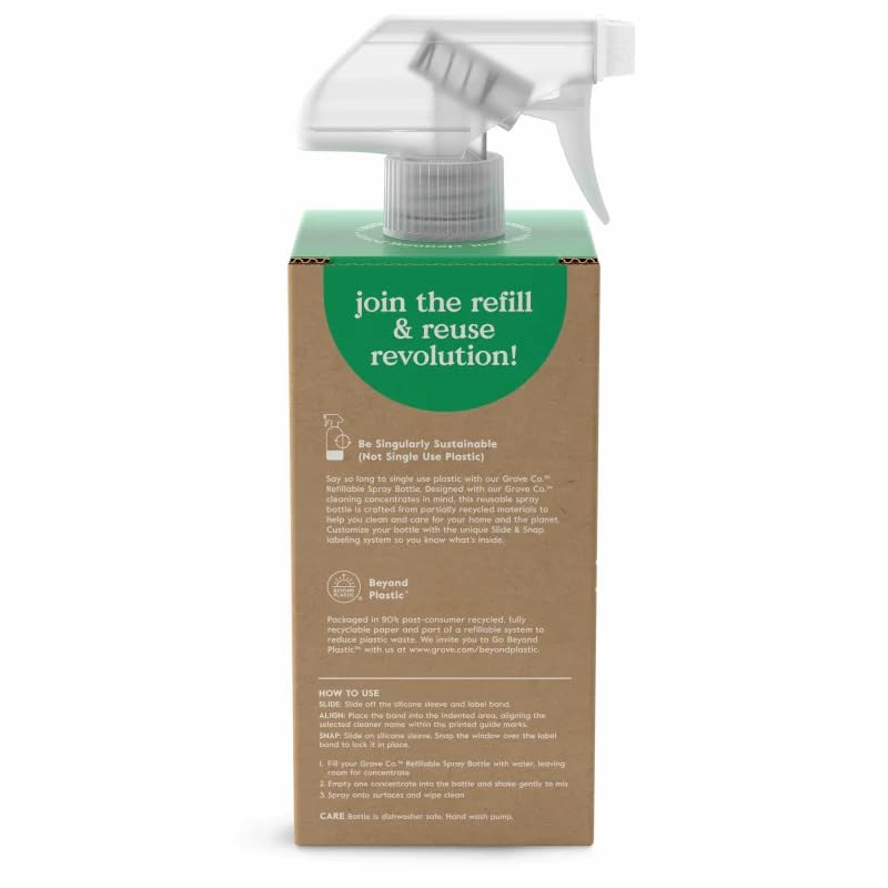 Refillable Glass Spray Bottle for Cleaning