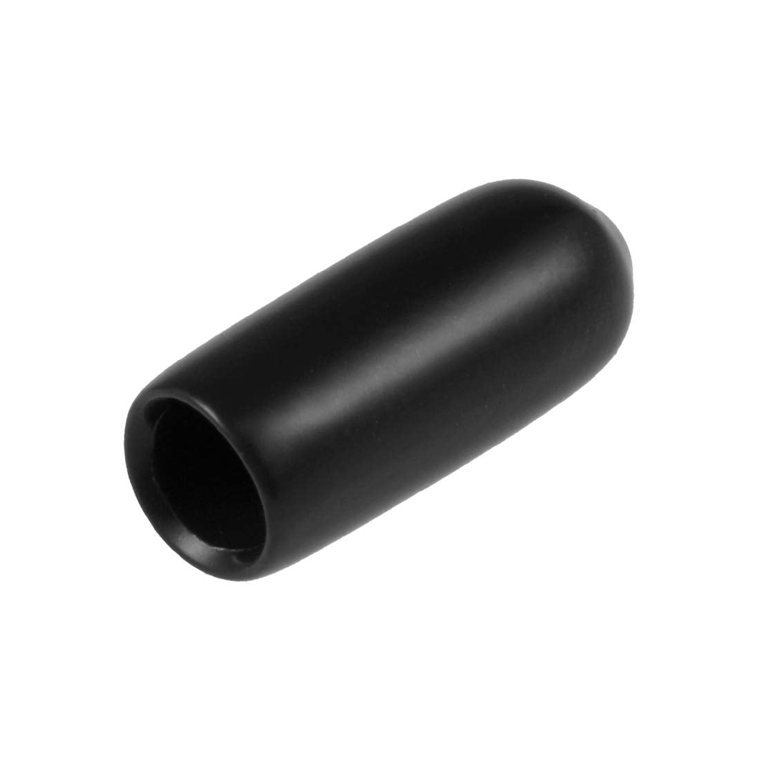 20pcs Rubber End Caps 4.5mm ID Vinyl Round Tube Bolt Cap Cover Thread Protectors Black (20 count)