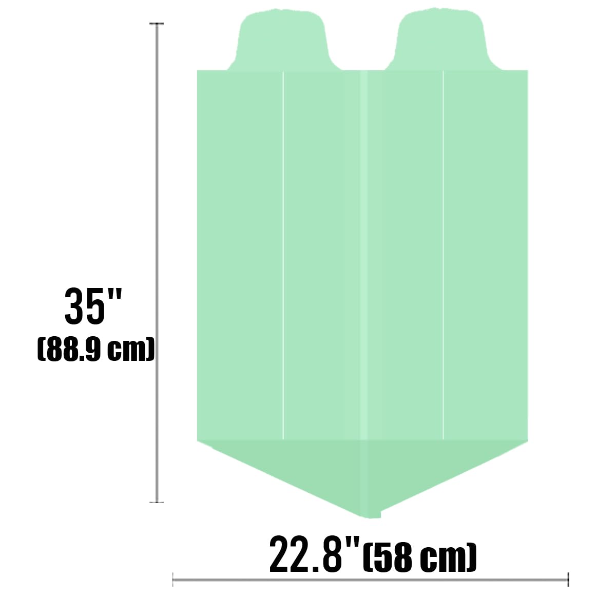 13 Gallon Flap Tie Compostable Trash Bags (200 Count)
