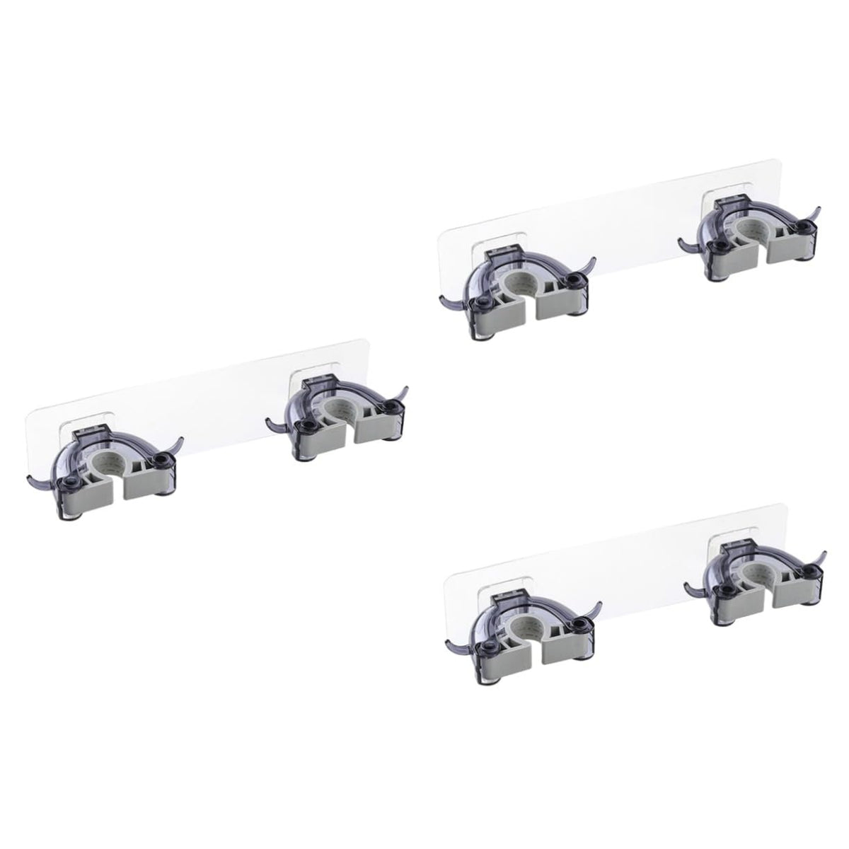 3pcs Multi Function Broom Hanger Mop Holder Wall Mount Broom Rack for Home Kitchen Organization