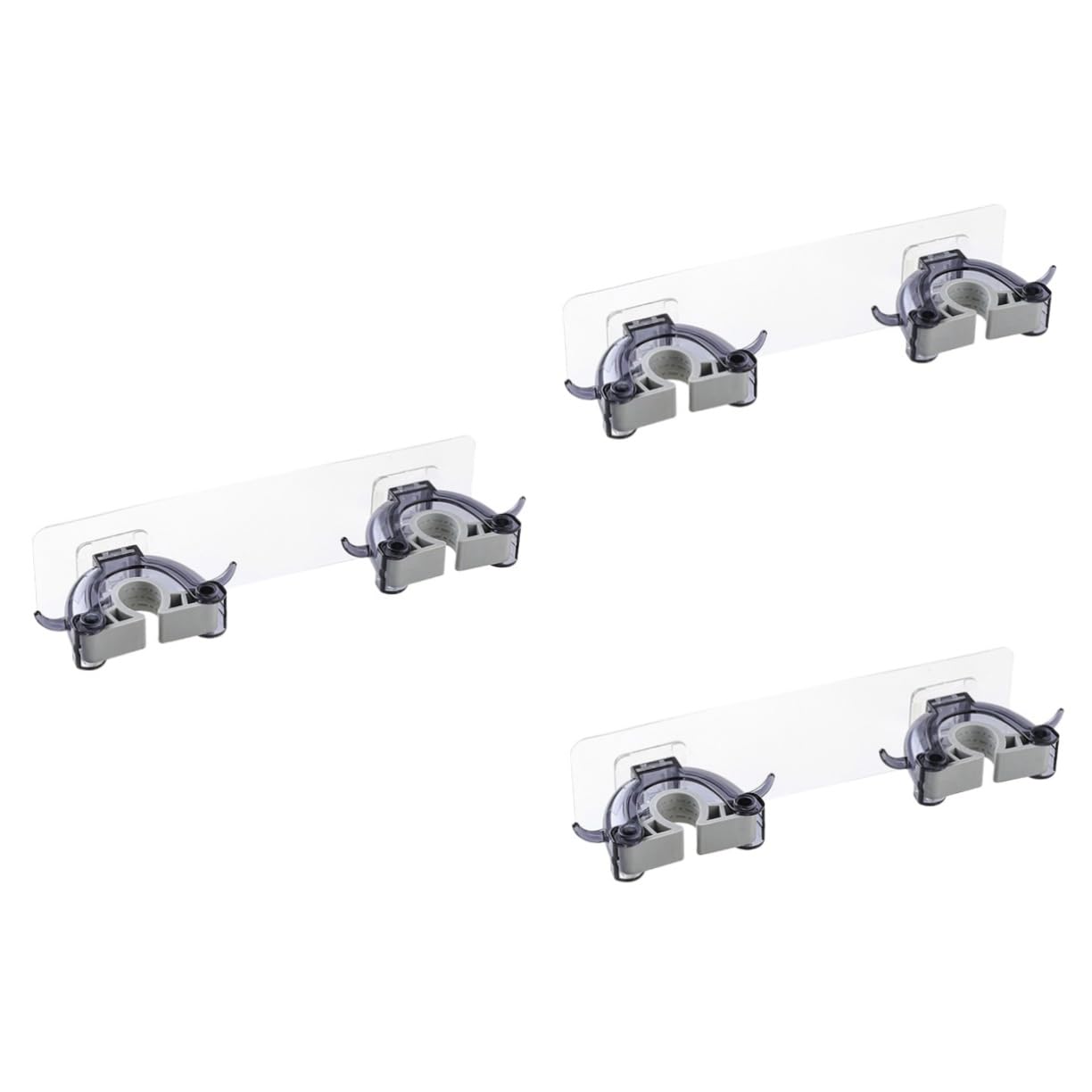 3pcs Multi Function Broom Hanger Mop Holder Wall Mount Broom Rack for Home Kitchen Organization