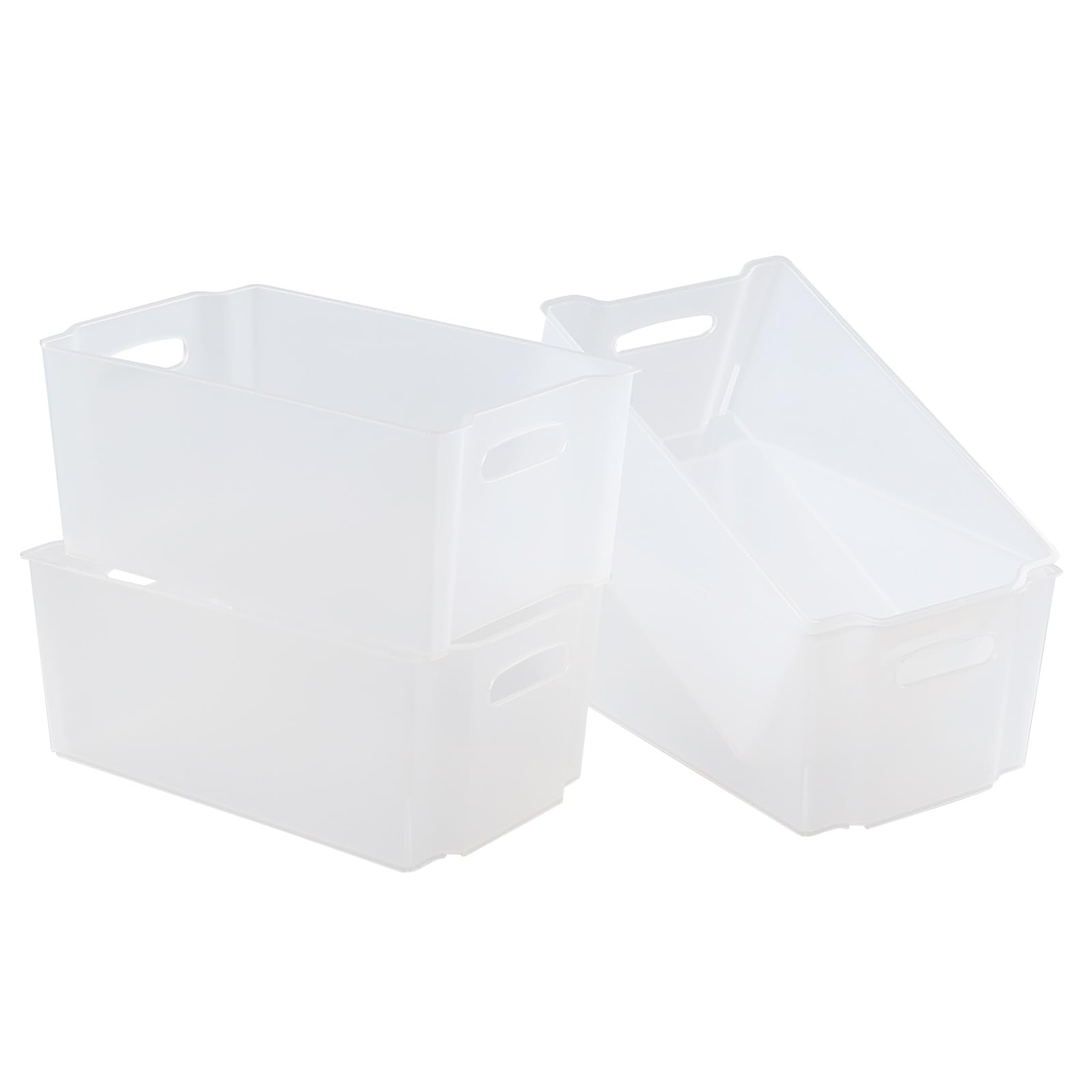 4 Pack Open Storage Organizing Bins (4 Count)