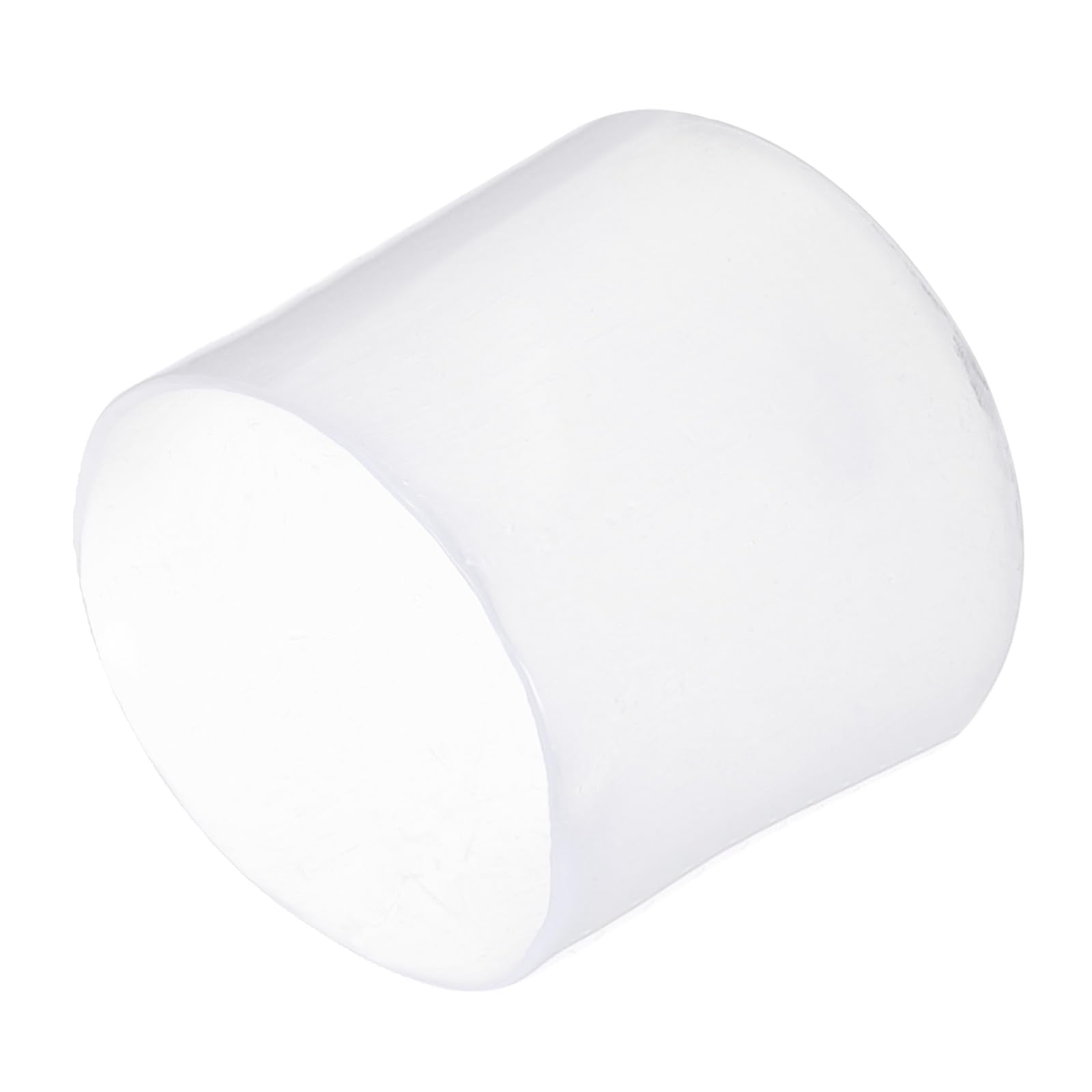 20pcs Rubber End Caps 32mm ID Vinyl PVC Round Tube Bolt Cap Cover Screw Thread Protectors Clear