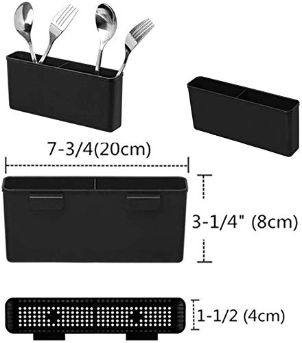 Expandable Dish Drying Rack Over the Sink Dish Drainer Dish Rack in Sink or On Counter with Utensil Silverware Storage Holder