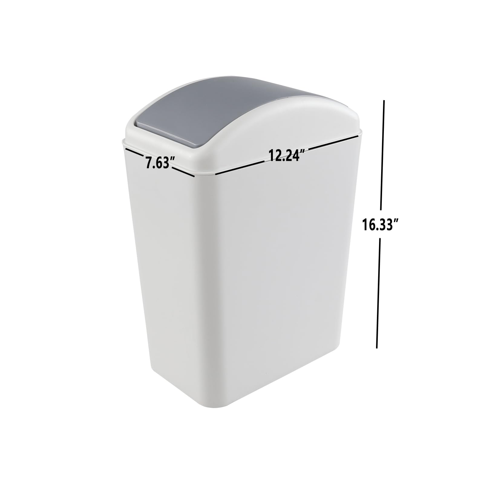 4.5 Gallon Swing Top Garbage Can (3 Count)