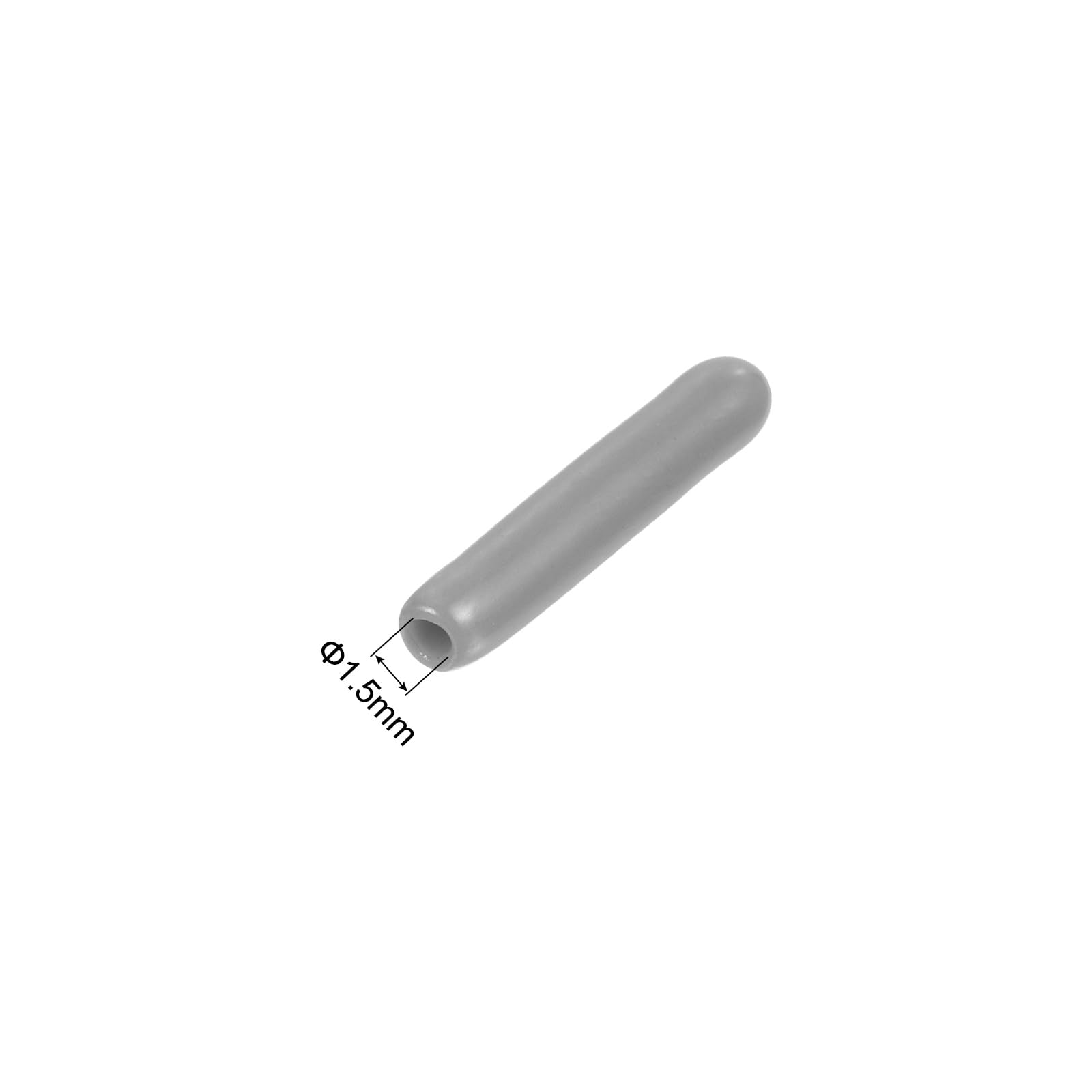 20pcs Rubber End Caps Protective Caps 1.5mm ID Vinyl PVC Round Tube Bolt Cap Cover Screw Thread Protectors