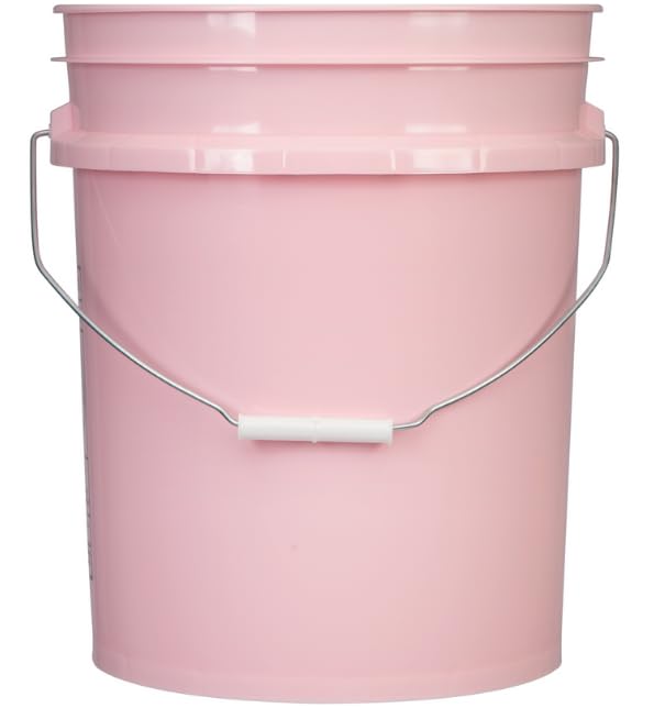 Food Grade 5 Gallon Pink Bucket Container