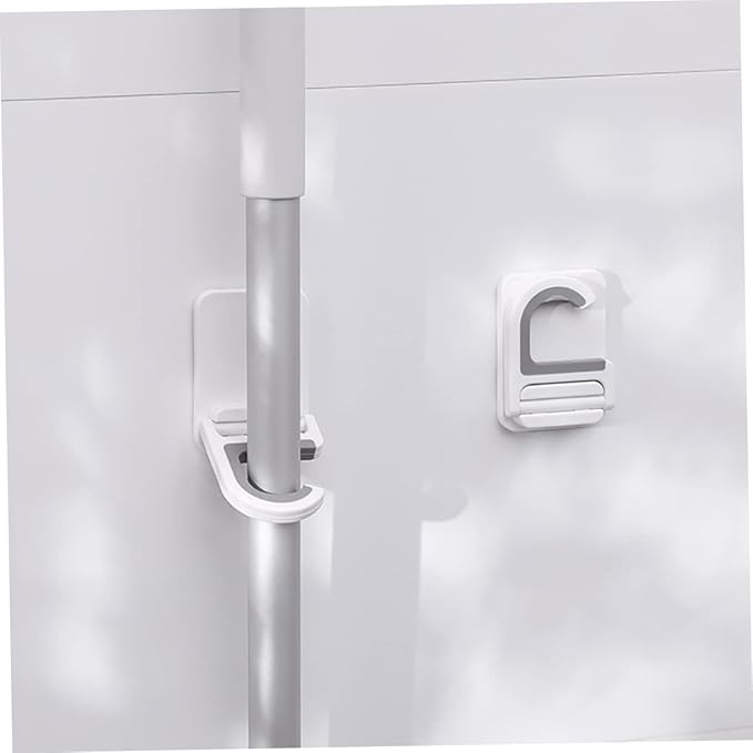Broom Gripper Wall Mount 3pcs Mop Holders Adhesive Wall Hook for Kitchen Bathroom Utility Room