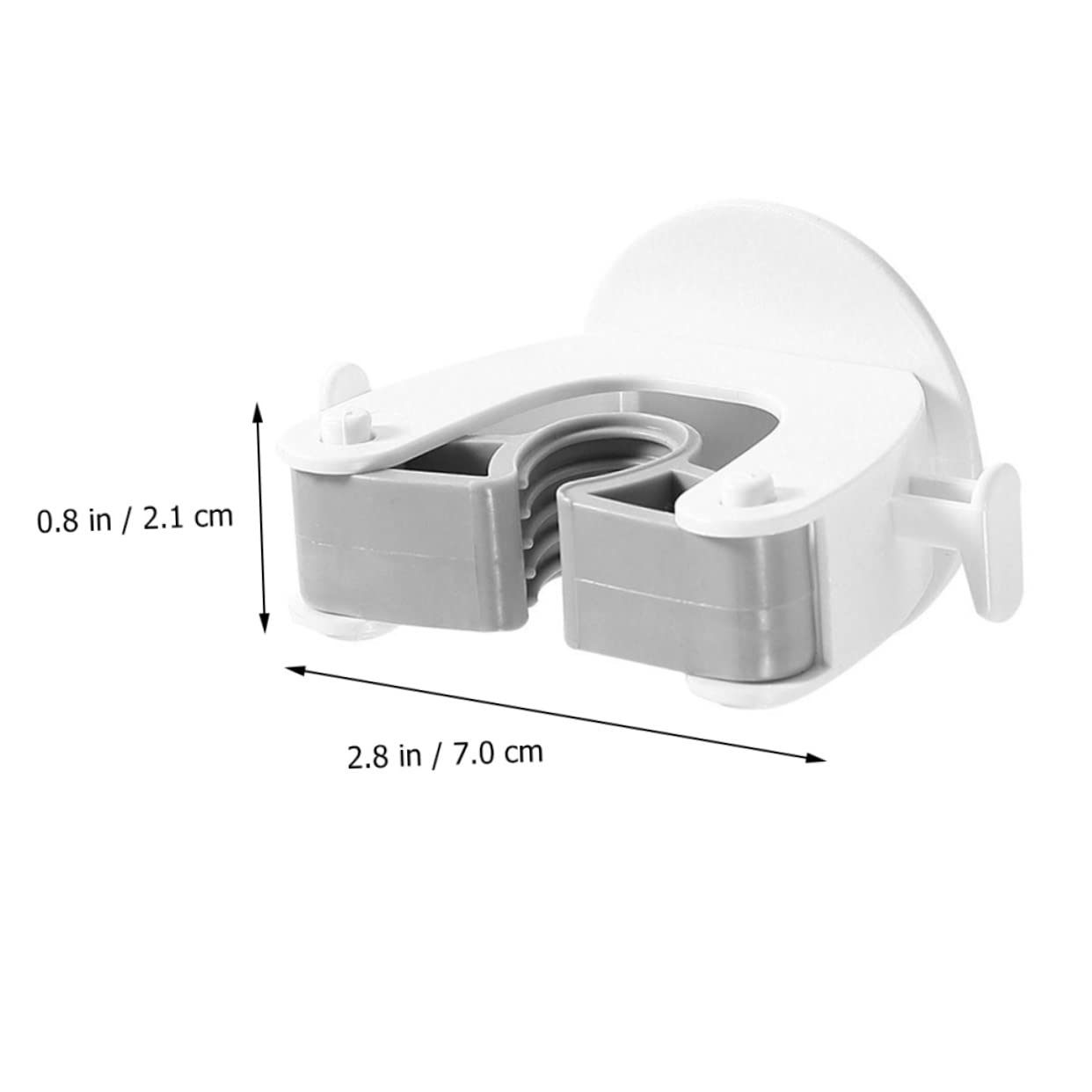 3pcs Wall Mounted Broom Holder Heavy Duty Mop Organizer