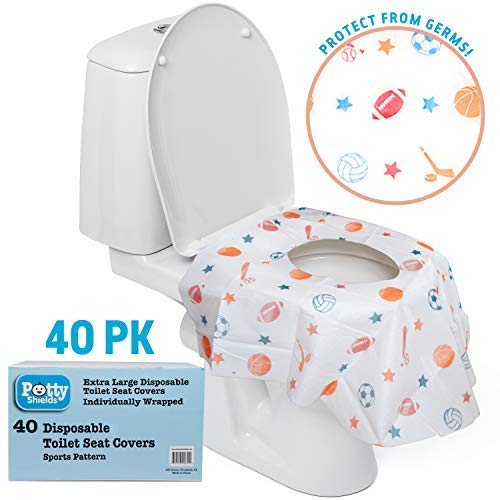 Disposable Toilet Seat Covers for Kids & Adults (44 Count)