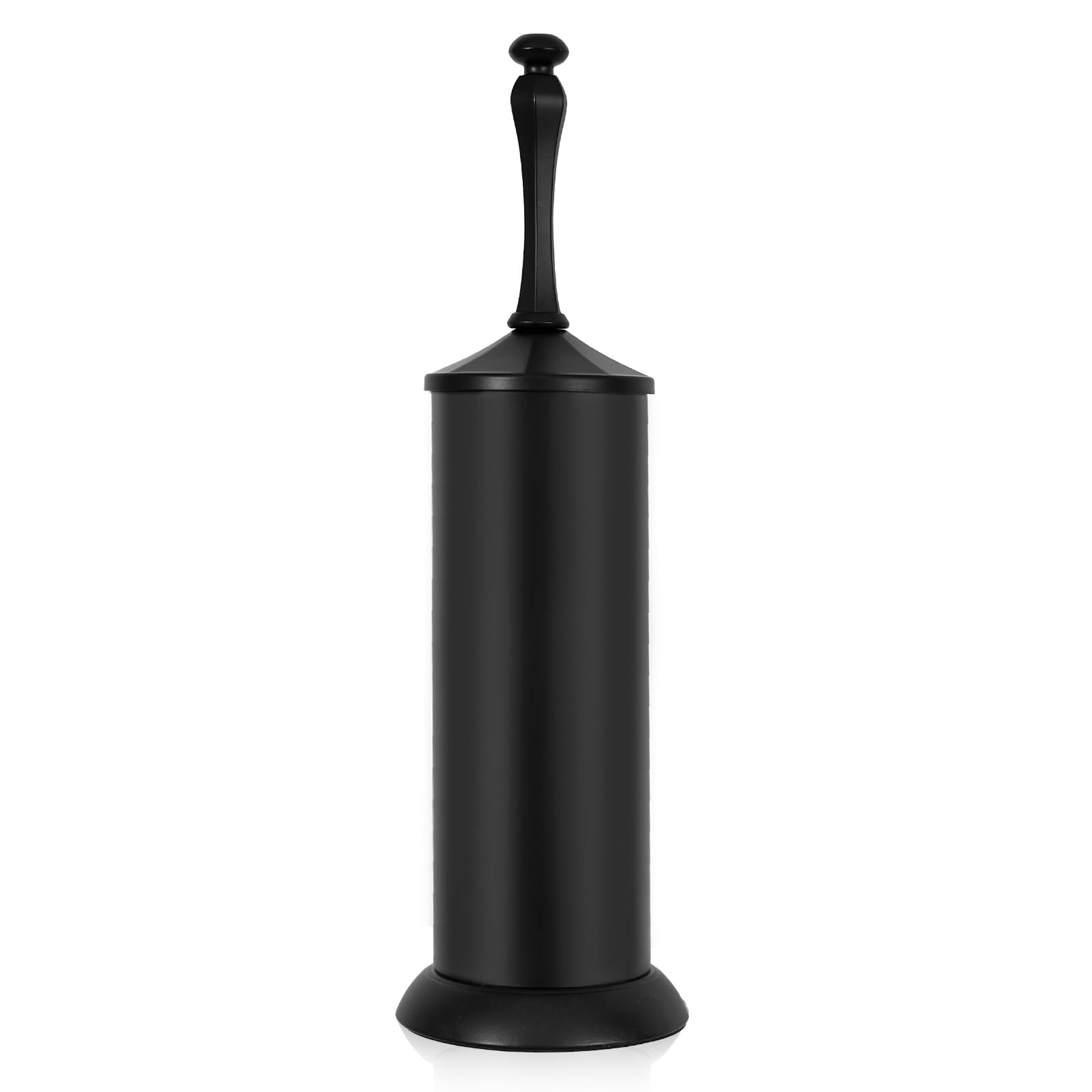 Black Toilet Brush and Holder