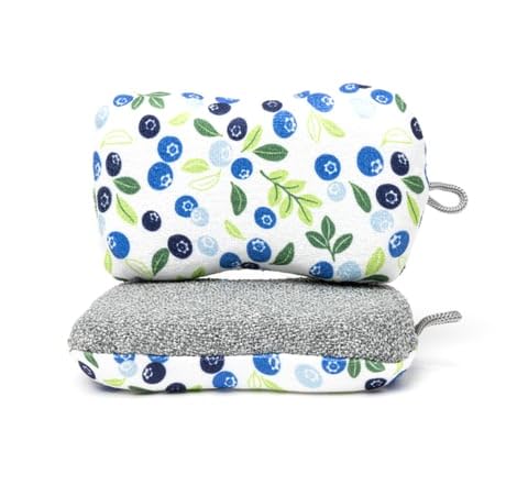 MÜkitchen Premium Microfiber Sponge Set for Dishes and Cleaning (2 Count)