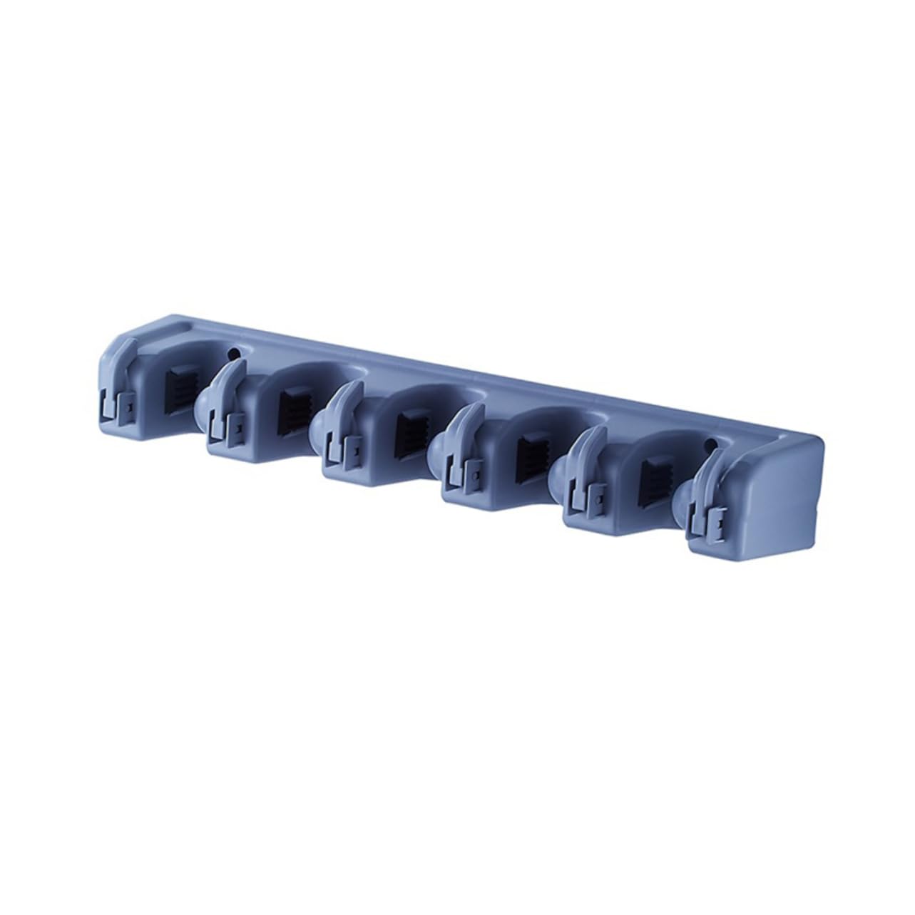 2pcs Multi purpose Wall Mounted Mop Organizer Positions and Hooks for Efficient Tool Storage for Bathroom Kitchen and Garage Use Easy Installation Sturdy Design Blue