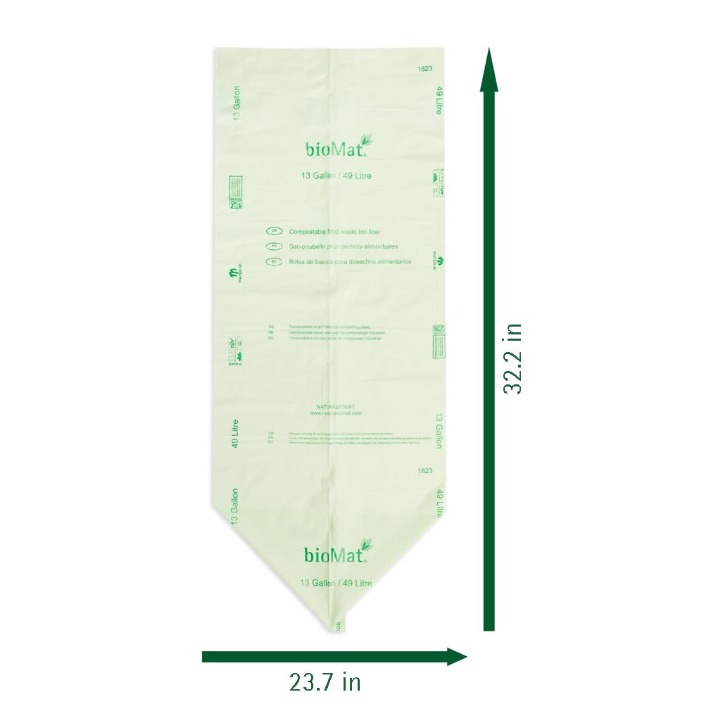 13 Gallon Compostable Food Scrap Bags (10 Count)