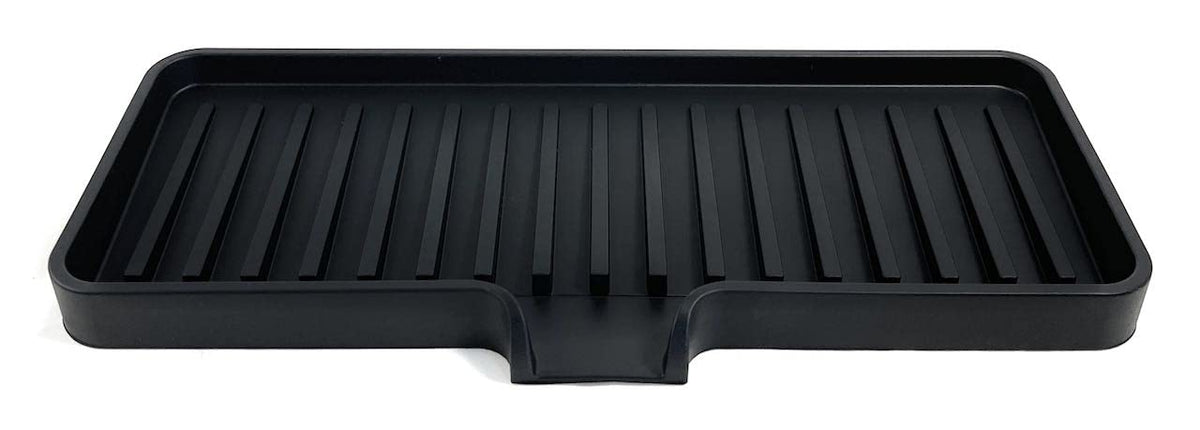 Silicone Soap Dish Tray and Sponge Holder with Drain Chute
