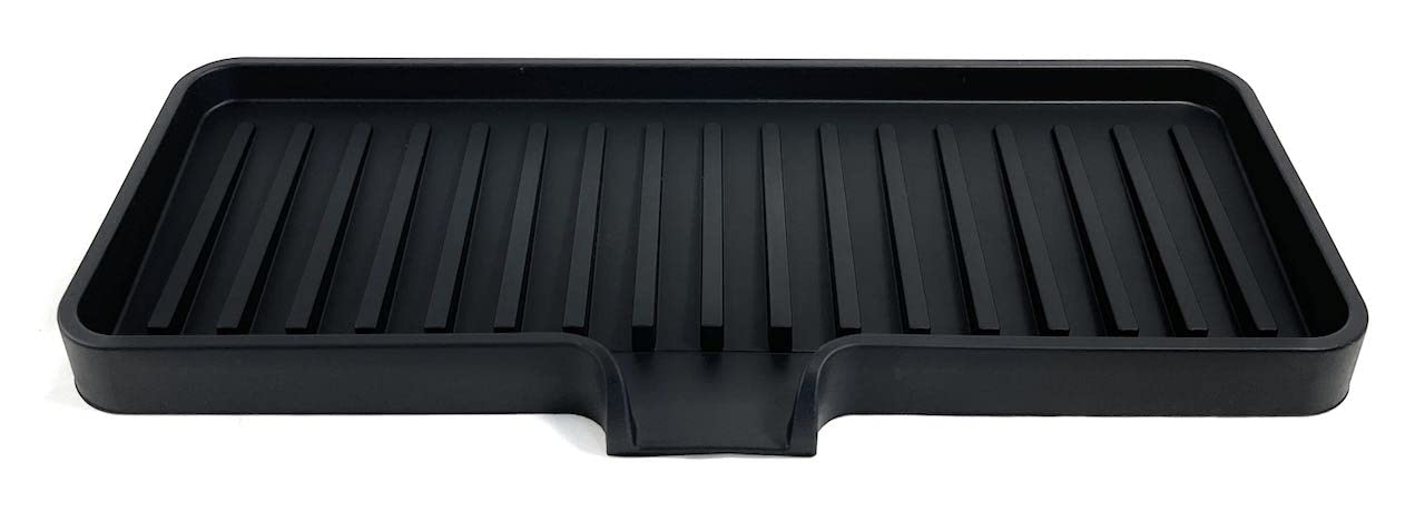 Silicone Soap Dish Tray and Sponge Holder with Drain Chute