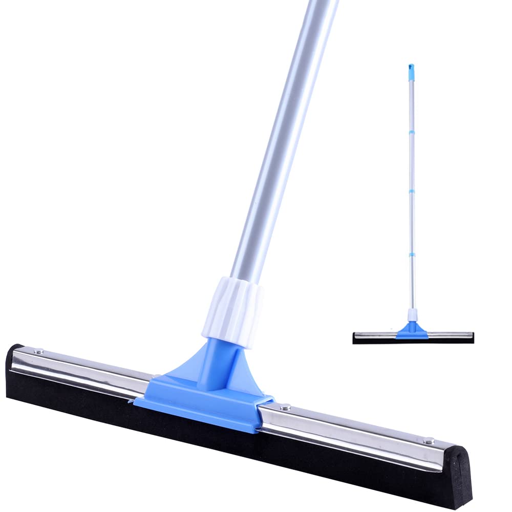 Floor Squeegee for Concrete and Tile Floor with 50" Long Handle