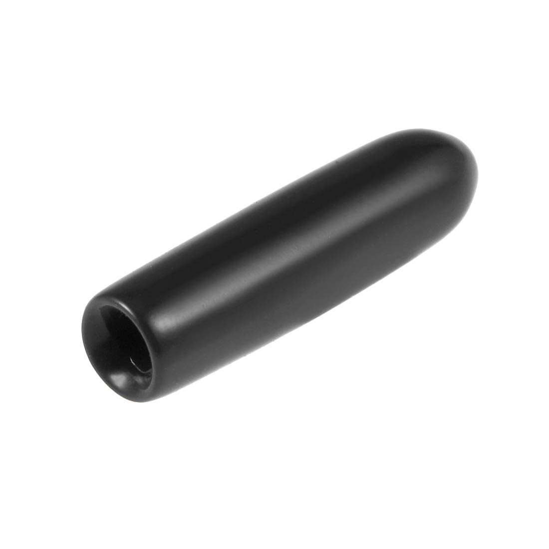 20pcs Rubber End Caps 2mm ID Vinyl Round Tube Bolt Cap Cover Thread Protectors Black (20 Count)