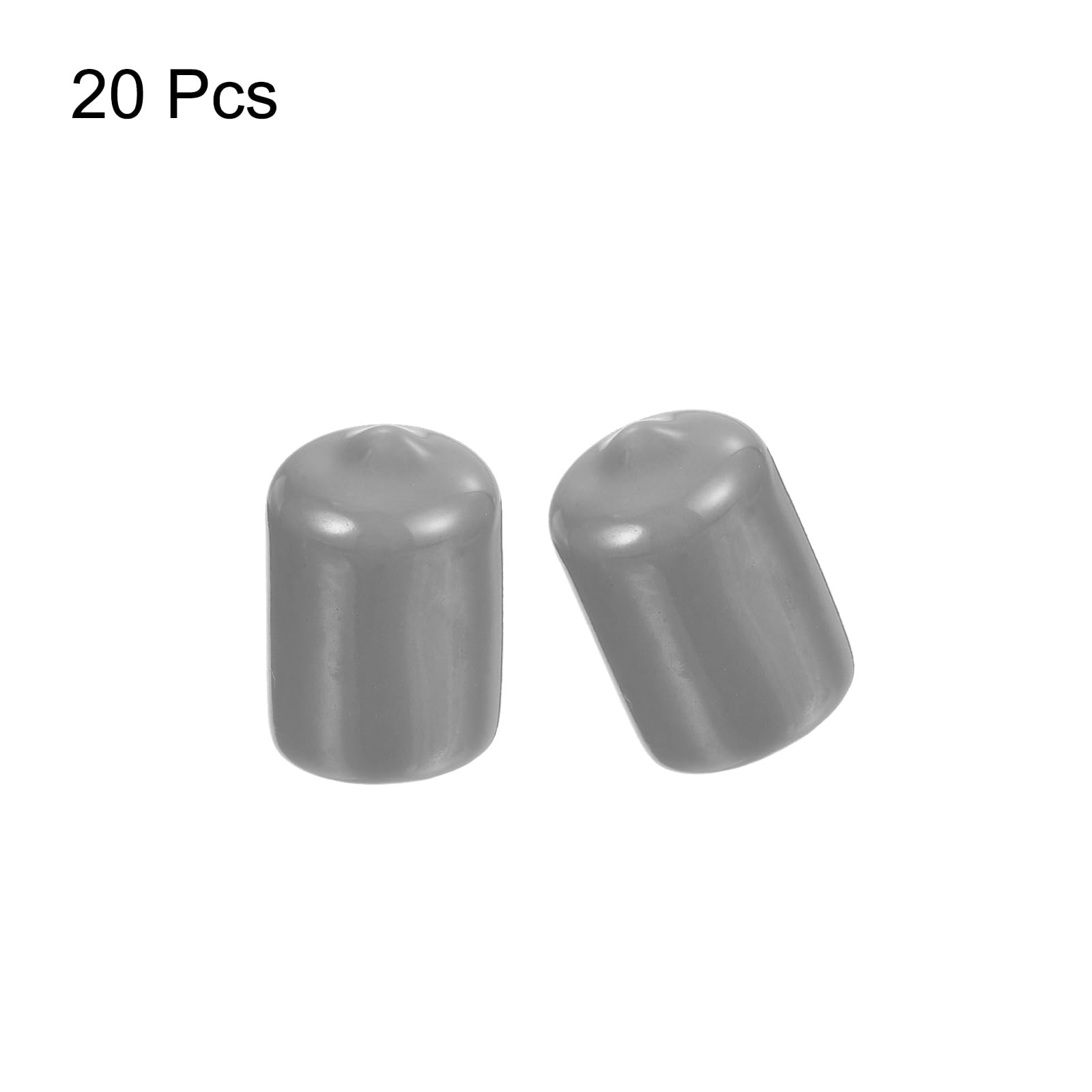 20pcs Rubber End Caps Protective Caps 14mm ID Vinyl PVC Round Tube Bolt Cap Cover Screw Thread Protectors