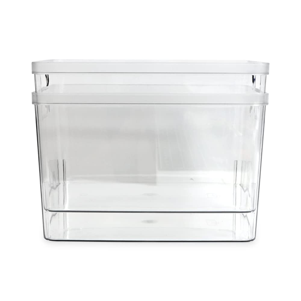 2-Pack Extra-Large Clear Storage Bins (11.5” L x 14” W x 9” H) (2 Count)