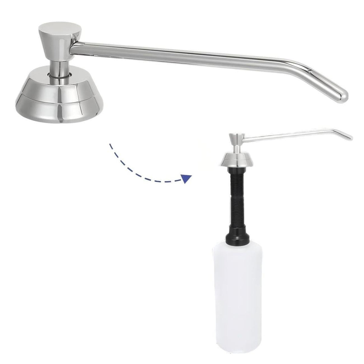 Heavy Duty Brass Countertop Liquid Soap Dispenser