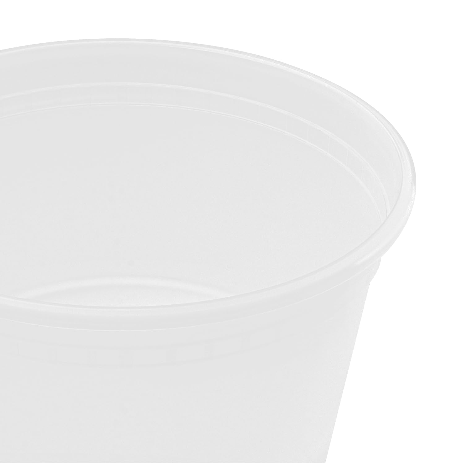 12oz 240 ct] Clear PP Injection Molded Round Deli Containers with Lids (240 Count)