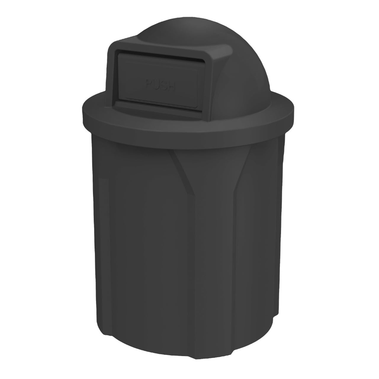 Campus Collection 42 Gallon Round Commercial Trash Can with Lid