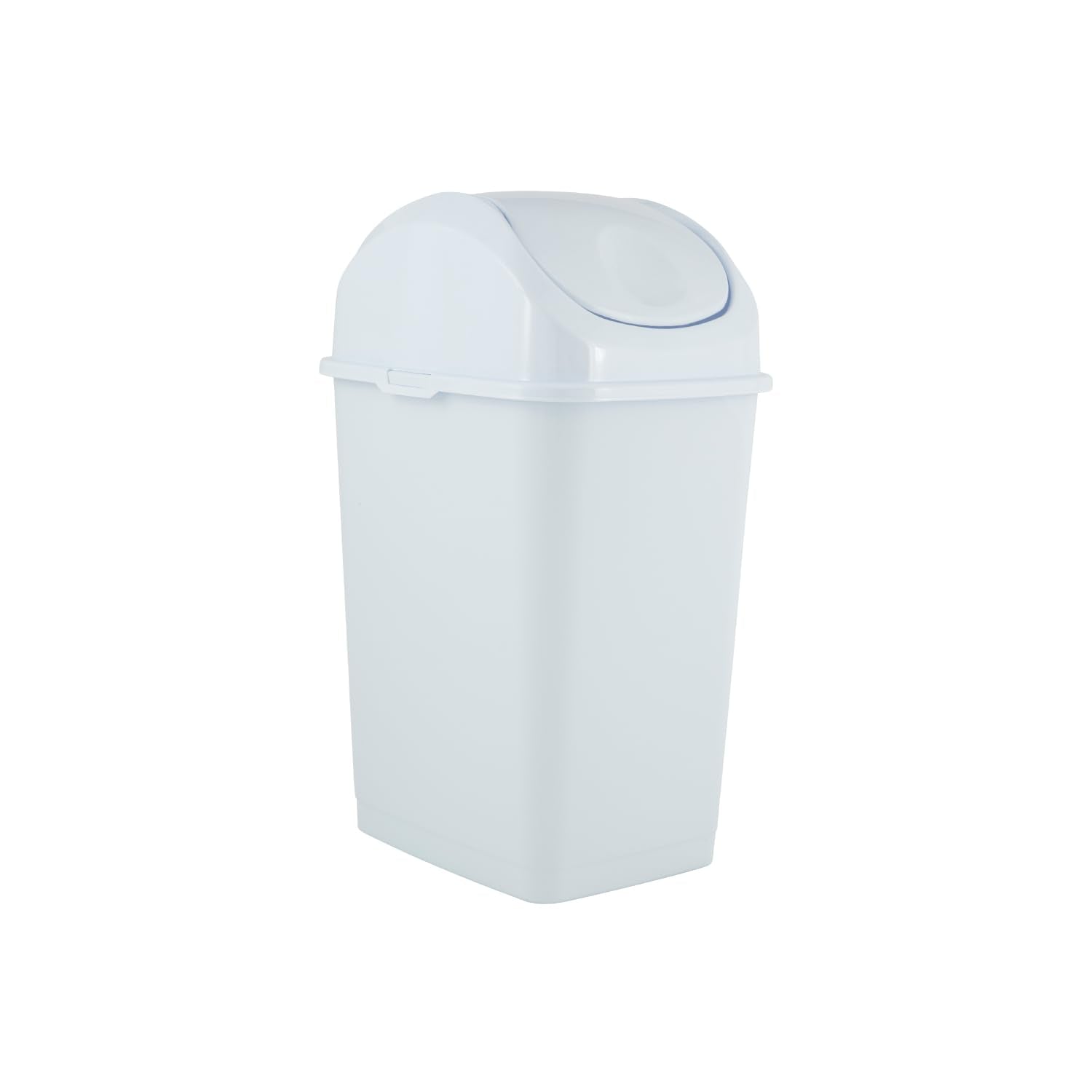Medium Trash Can with Lid 4.5 Gallon Plastic Swing Top Garbage Can Slim Waste Bin for Under Sink