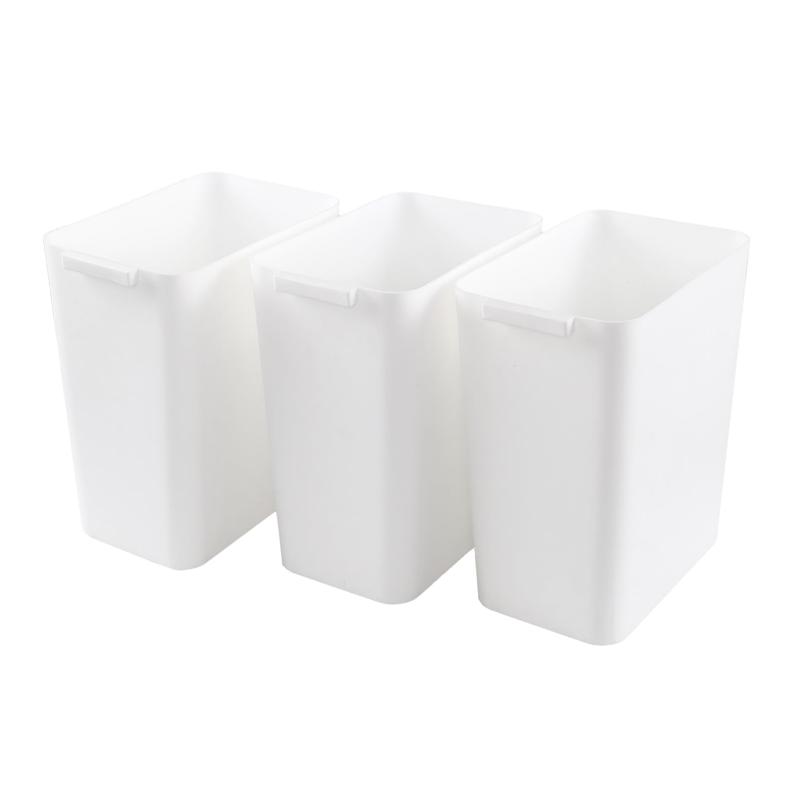 4.5 Gallon Deskside Plastic Wastebasket Rectangular (3 Count)