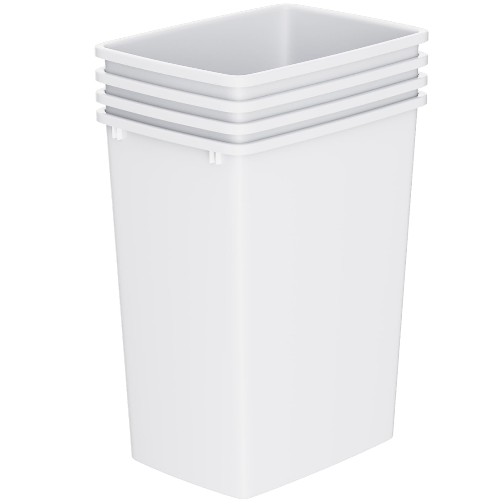 35 Quart Plastic Trash Can (4 Count)