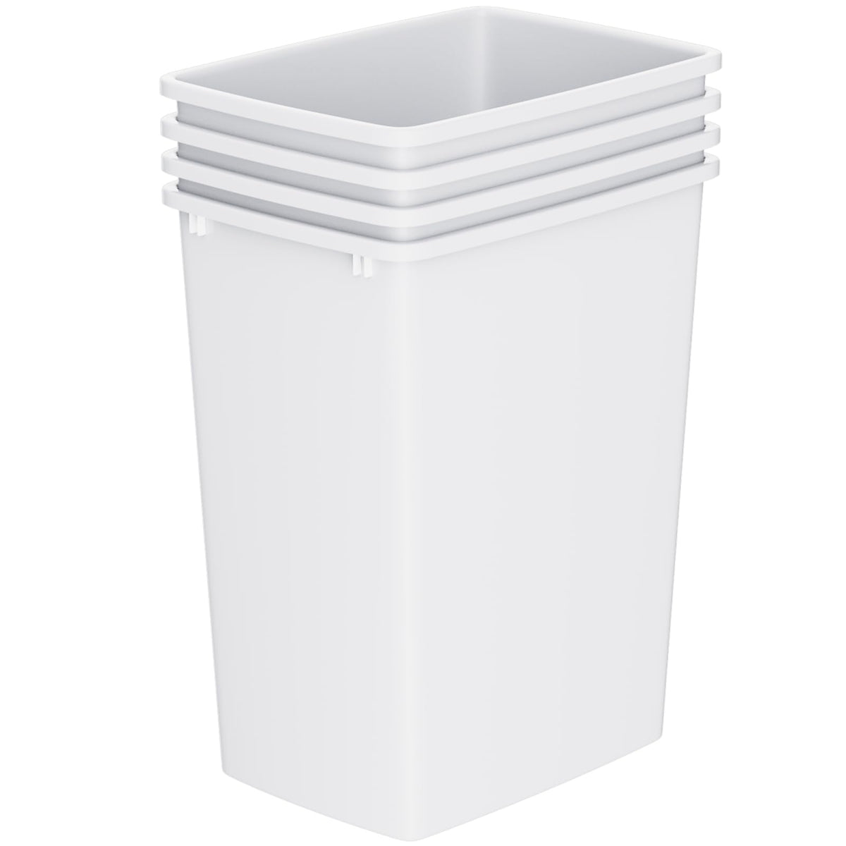 35 Quart Plastic Trash Can (4 Count)