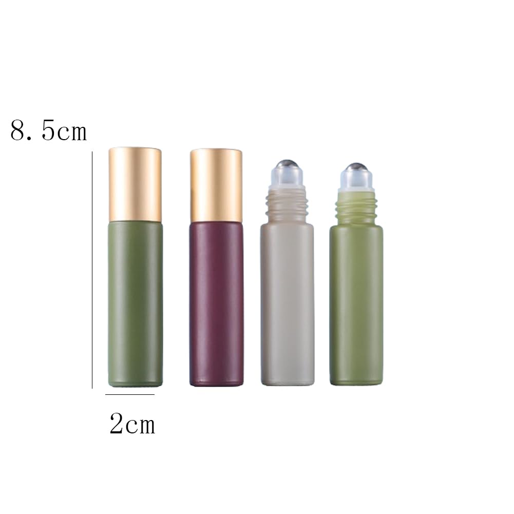 10ml Glass Essential Oil Roller Bottles (10 Count)