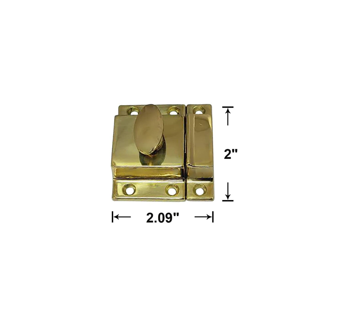 Traditional Large Oval Turn Cabinet Latch