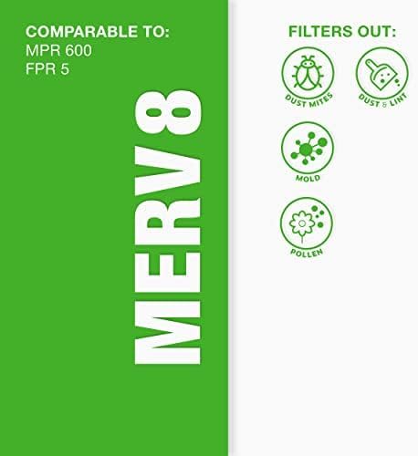 Air Filter 16x25x1 MERV 8 AC Filter (4 Count)