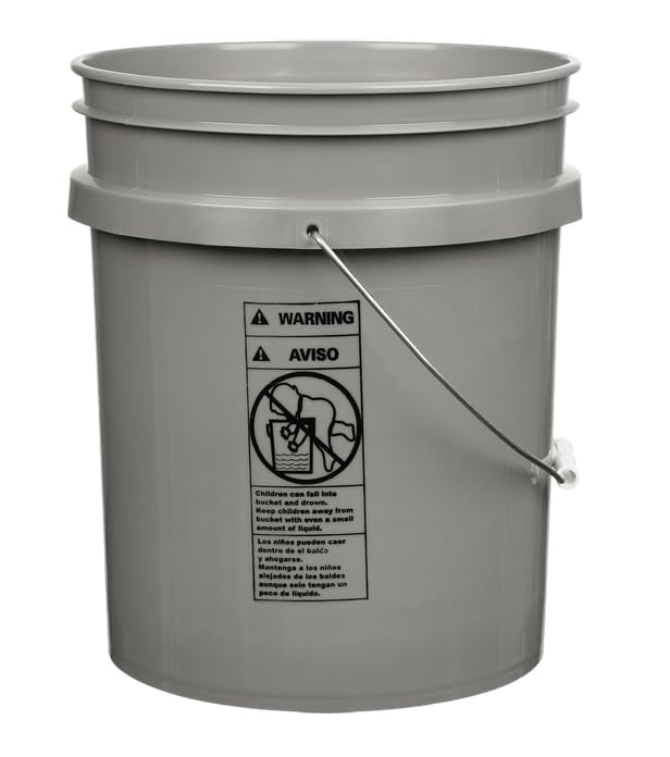 5 Gallon Premium HPDE Plastic Bucket