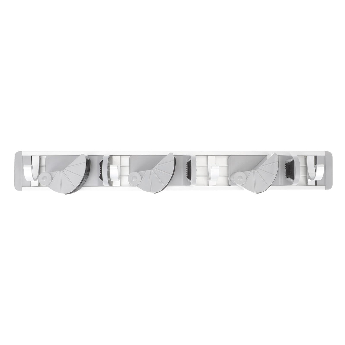 Space Aluminum Mop and Broom Holder Rack with 4 Hooks Nail
