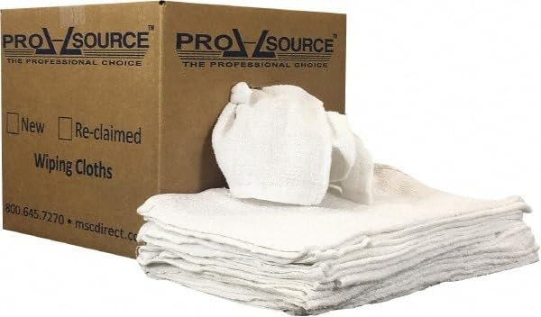 Low Lint Virgin White 100% Cotton Terry Cloth Bar Mop Shop Towels