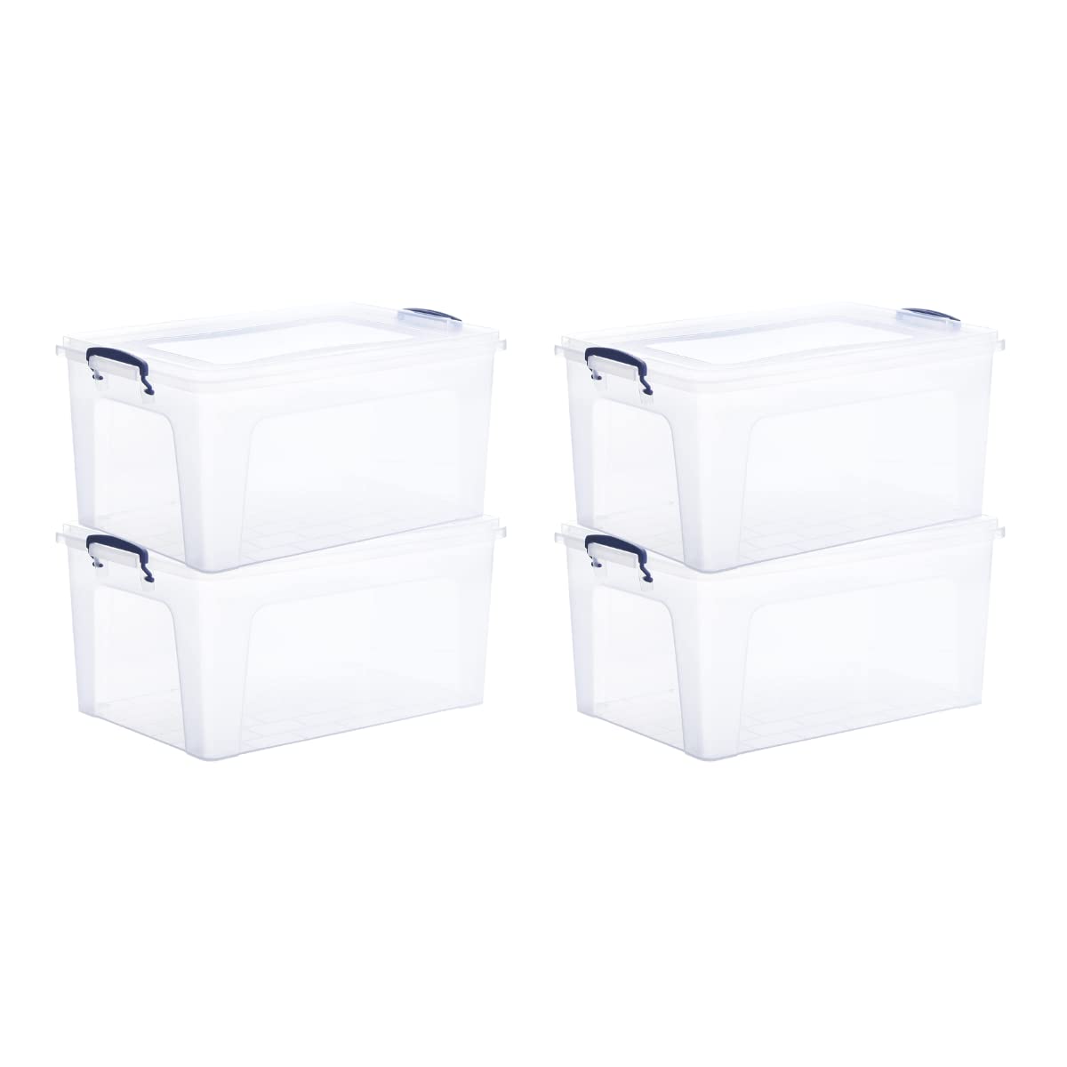 Storage Bins with Lids (4 Count)