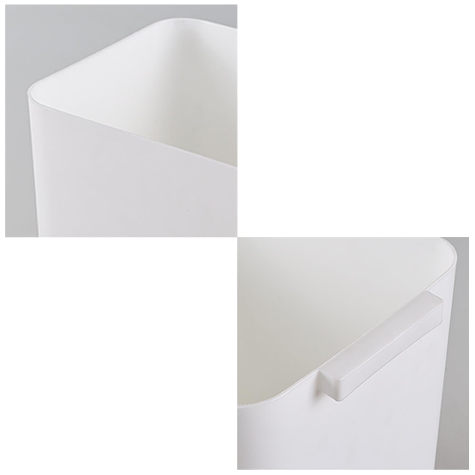 3 Pack 4.5 Gallon Slim Plastic Trash Can (3 Count)