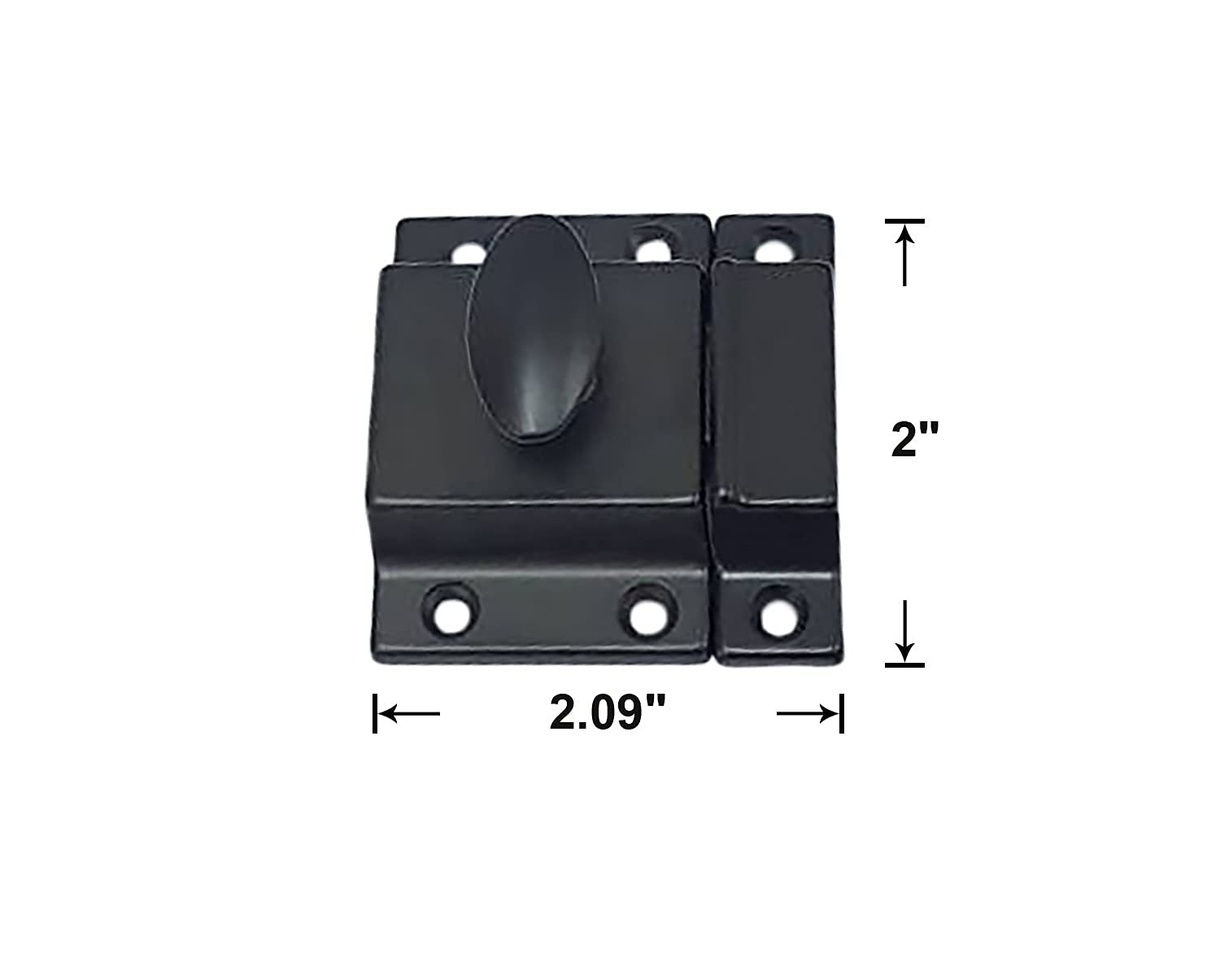 Traditional Large Oval Turn Cabinet Latch (2 Count)
