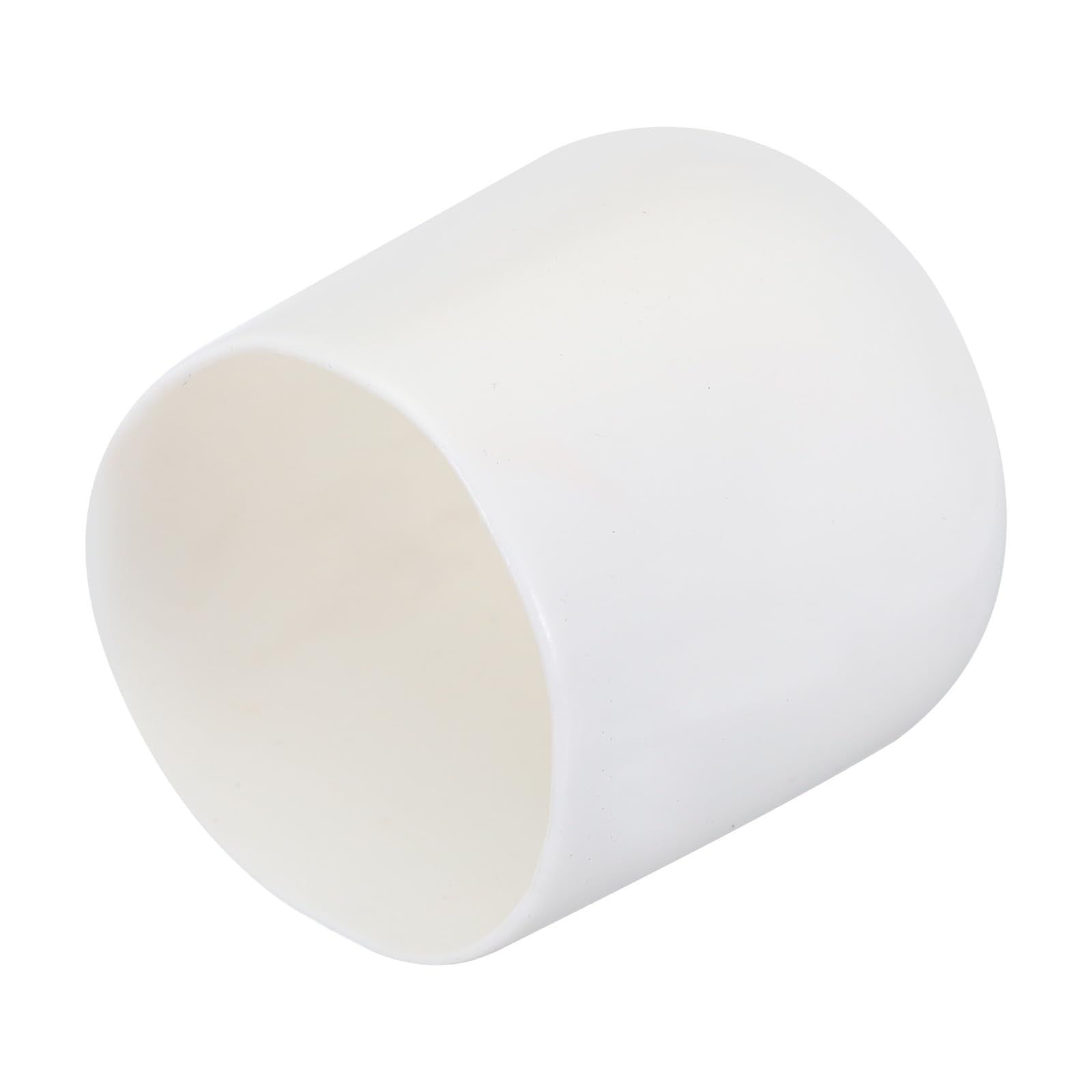 20pcs Rubber End Caps 38mm ID Vinyl Round Tube Bolt Cap Cover Screw Thread Protectors White